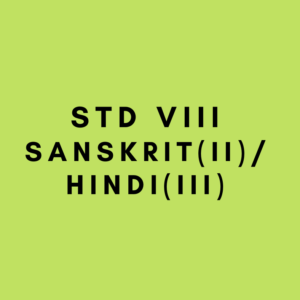 VGP ENTERPRISES-STD VIII-SANSKRIT(II)/HINDI(III)